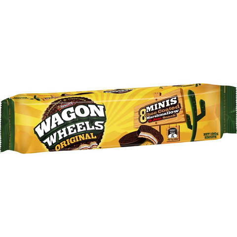 Arnott's Wagon Wheels Original Mini Chocolate Biscuits 190g