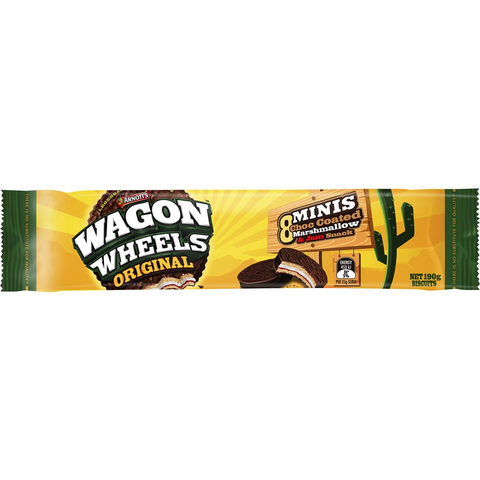 Arnott's Wagon Wheels Original Mini Chocolate Biscuits 190g