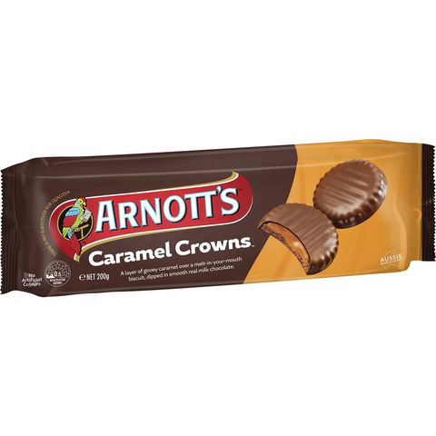 Arnott's Caramel Crown Chocolate Biscuits 200g