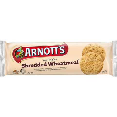 Arnott's Shredded Wheatmeal Plain Biscuits 250g