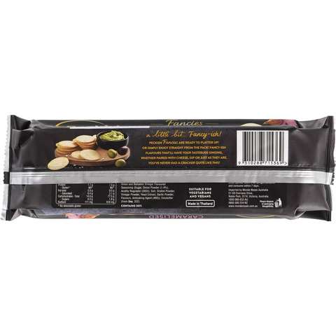 Peckish Fancies Caramelised Onion & Balsamic Vinegar Rice Crackers 90g