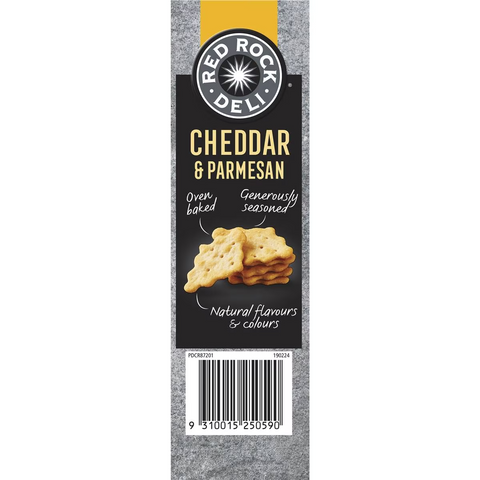 Red Rock Deli Deli Style Crackers Cheddar & Parmesan 135g