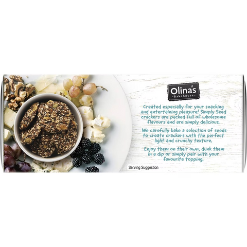 Olina's Bakehouse Simply Seed Crackers Original 80g