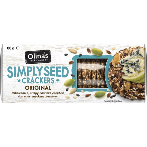 Olina's Bakehouse Simply Seed Crackers Original 80g