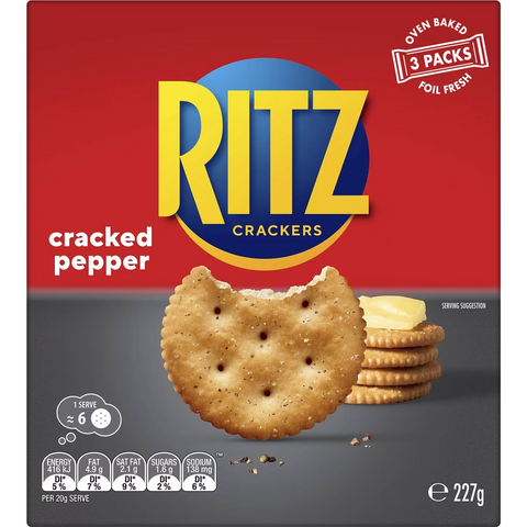 Ritz Black Pepper Crackers 227g