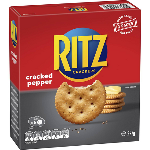 Ritz Black Pepper Crackers 227g