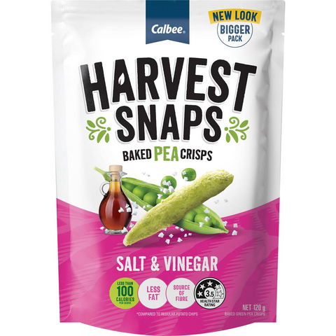 Calbee Harvest Snaps Salt & Vinegar 120g