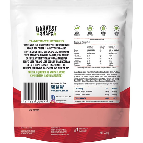 Calbee Harvest Snaps Chilli 230g