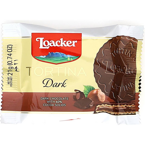 Loacker Wafers Dark Chocolate Tortina 126g