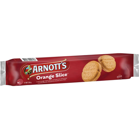 Arnott's Orange Slice Cream Biscuits 250g