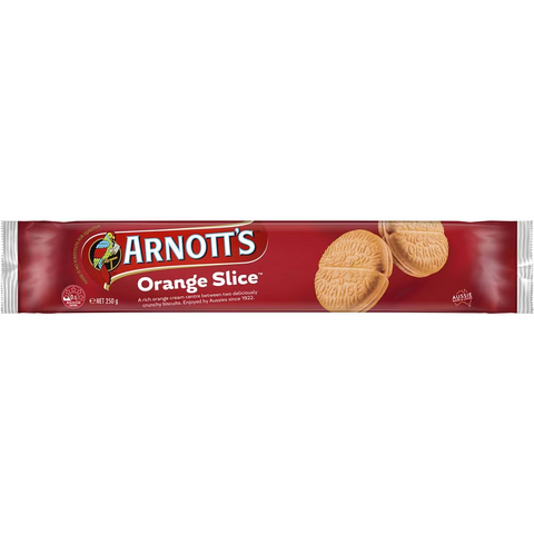 Arnott's Orange Slice Cream Biscuits 250g