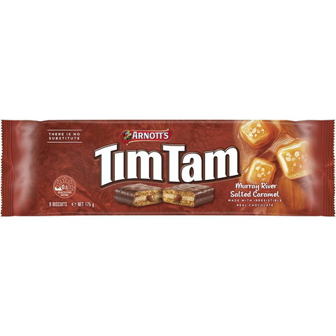 Arnott's Tim Tam Murray River Salted Caramel Chocolate Biscuits 175g