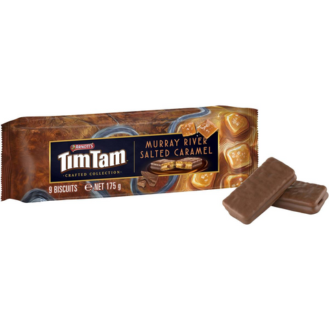 Arnott's Tim Tam Murray River Salted Caramel Chocolate Biscuits 175g