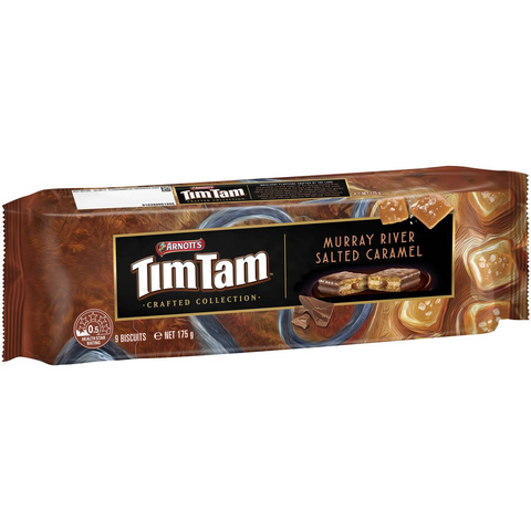 Arnott's Tim Tam Murray River Salted Caramel Chocolate Biscuits 175g