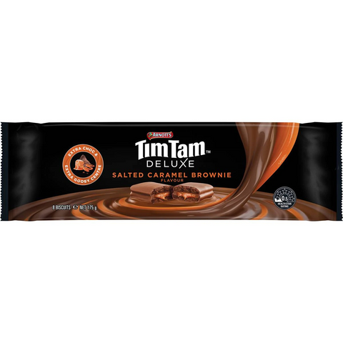 Arnott's Tim Tam Deluxe Salted Caramel Brownie Chocolate Biscuits 175g