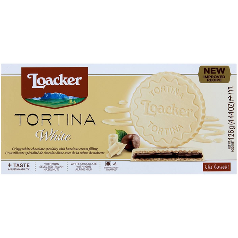 Loacker Wafers White Tortina 126g