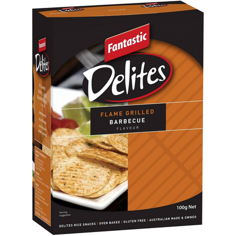 Fantastic Delites Snacks Flame Grilled Bbq 100g