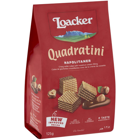 Loacker Quadratini Wafers Napolitaner 125g