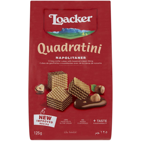 Loacker Quadratini Wafers Napolitaner 125g