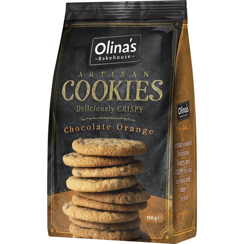 Olina's Bakehouse Bakehouse Artisan Cookies Chocolate Orange 150g