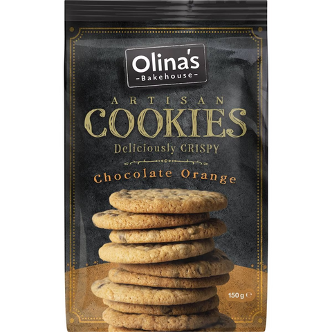 Olina's Bakehouse Bakehouse Artisan Cookies Chocolate Orange 150g