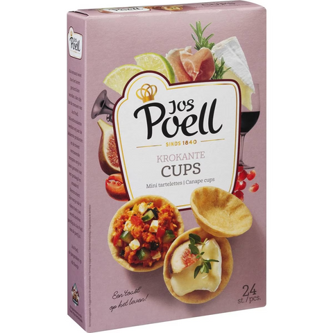 Jos Poell Krokante Canape Cups 72g