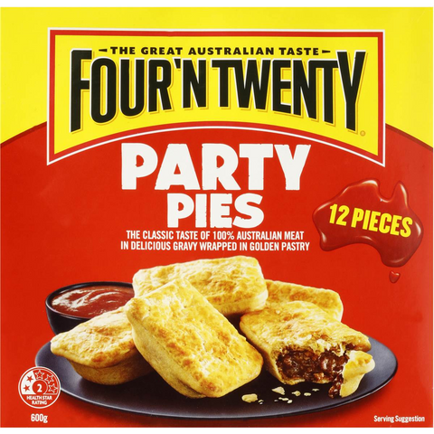 Four'n Twenty Party Pies Frozen 12 Pack