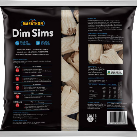 Marathon Dim Sims 1.5kg