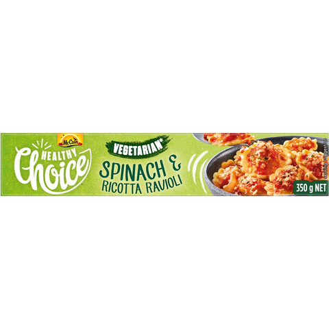 Mccain Spinach & Ricotta Ravioli Healthy Choice Frozen Meal 350g