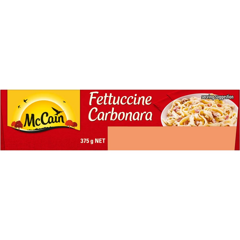 Mccain Fettuccine Carbonara Frozen Meal 375g