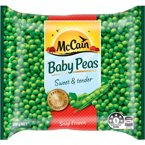 Mccain Peas Baby 500g