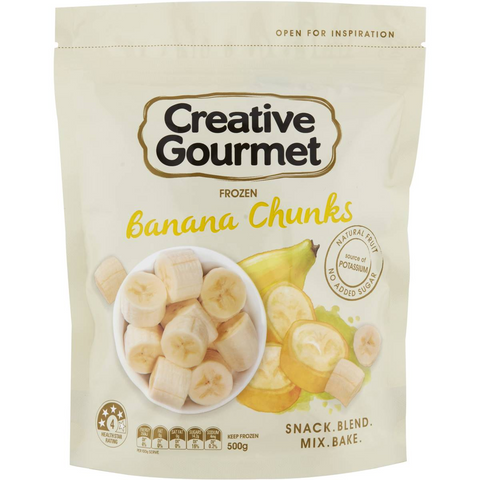 Creative Gourmet Frozen Banana Chunks 500g