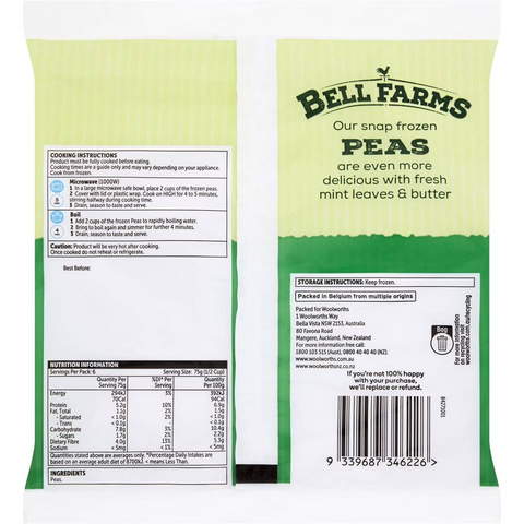 Bell Farms Frozen Peas 500g