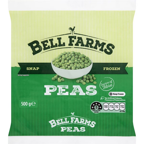 Bell Farms Frozen Peas 500g