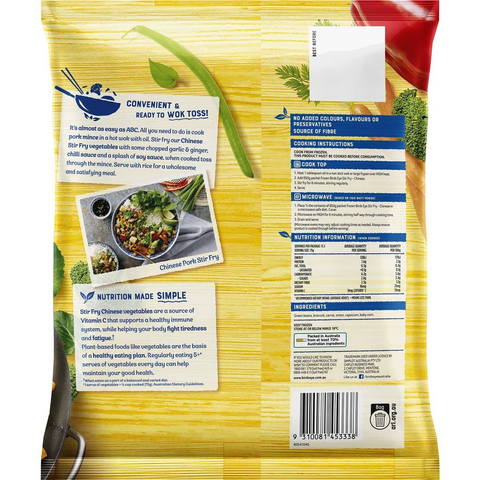 Birds Eye Stir Fry Mix Chinese 850g