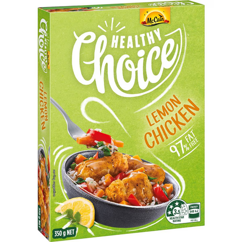 Mccain Healthy Choice Lemon Herb Chicken Frozen Meal 350g