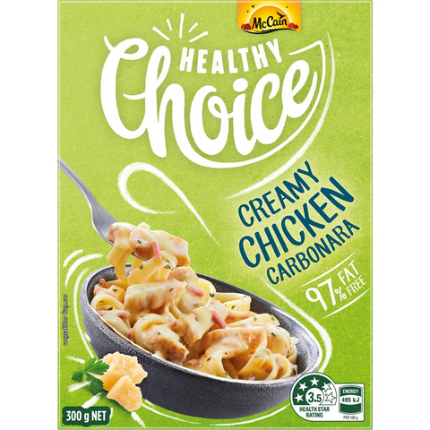 Mccain Healthy Choice Chicken Carbonara Frozen Meal 300g