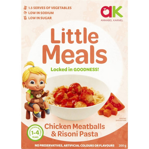 Annabel Karmel Little Meals Chicken Meatballs & Risoni Pasta 200g