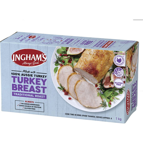 Ingham's Frozen Turkey Breast Traditional Roast 1kg