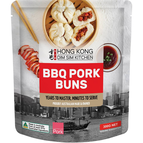 Hong Kong Dim Sim Kitchen Bbq Pork Buns 300g