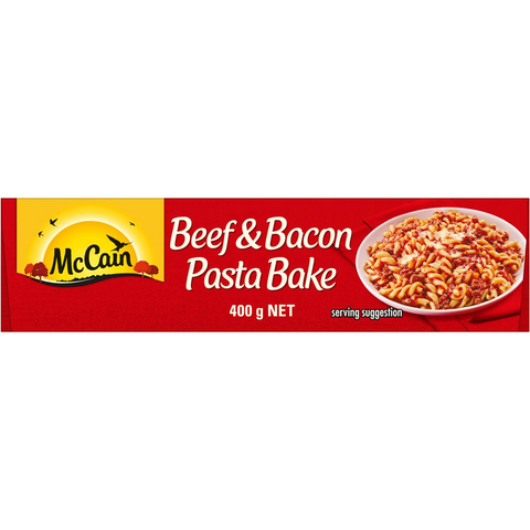 Mccain Beef & Bacon Pasta Bake Frozen Meal 400g