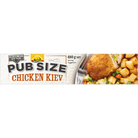 Mccain Pub Size Chicken Kiev Frozen Meal 480g