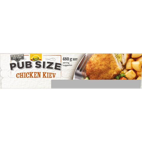 Mccain Pub Size Chicken Kiev Frozen Meal 480g