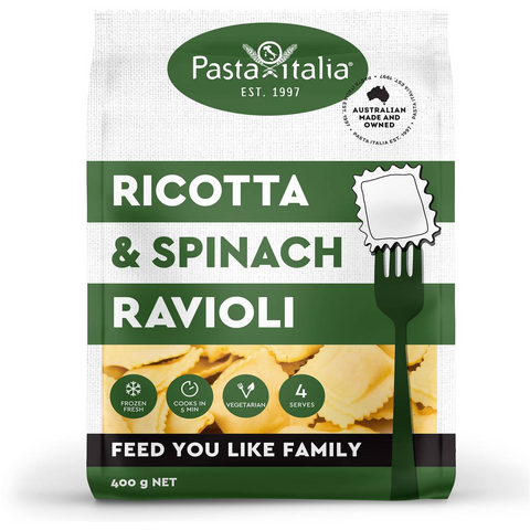 Pasta Italia Spinach & Ricotta Ravioli 400g