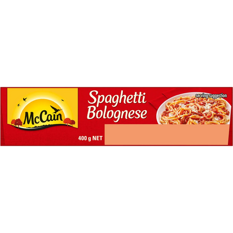 Mccain Spaghetti Bolognese Frozen Meal 400g