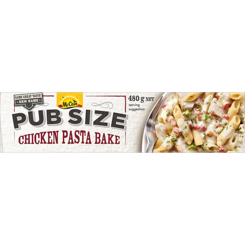 Mccain Pub Size Chicken Bacon Bake Frozen Meal 480g