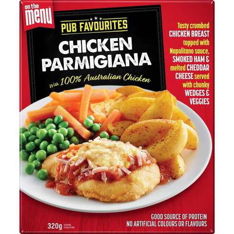 On The Menu Chicken Parmigiana Frozen Meal 320g