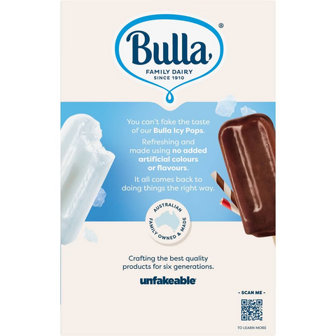 Bulla Icy Pops Lemonade Raspberry & Cola 10 Pack