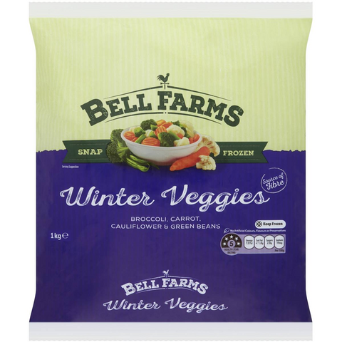 Bell Farms Snap Frozen Winter Veggies 1kg