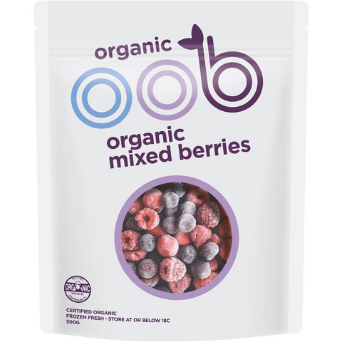 Oob Organic Frozen Mixed Berries 500g